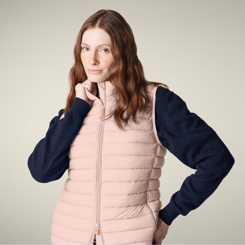 🌻Save the Duck Women’s Quilted Vest NWT Blush Pink size S